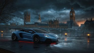 Lamborghini in London Wallpaper