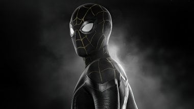 Spider Man con traje negro No way Home Fondo de pantalla