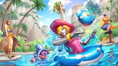 Oriana and Lulu League of Legends Rift Pool Party Wallpaper