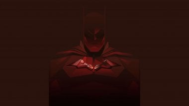 Batman rojo Minimal Fondo de pantalla