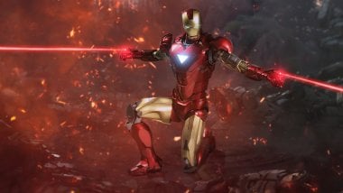 Iron Man attacking Wallpaper