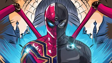 Spider Man Lejos de casa Fan Art Fondo de pantalla