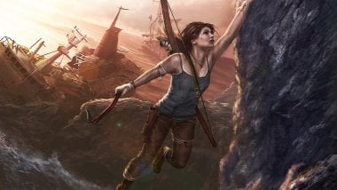 Lara Croft art Fondo de pantalla