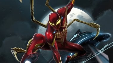Peter Parker Iron Spider Wallpaper