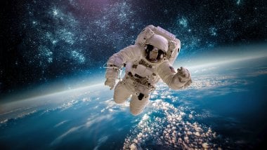 Astronauta en el cielo Fondo de pantalla
