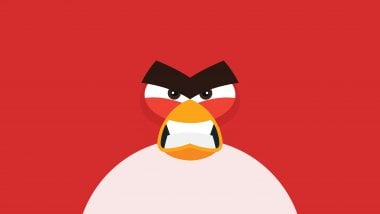 Angry Bird Minimalista Fondo de pantalla