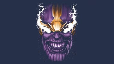 Thanos Face Minimalist Wallpaper