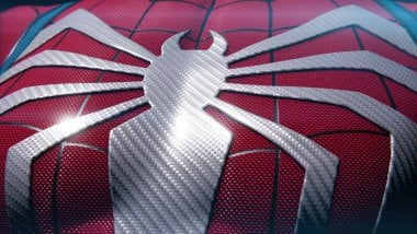 Spider on red suit Wallpaper