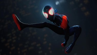 Spider Man black suit remastered Wallpaper