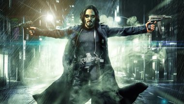 Keanu Reeves in Matrix Resurrections Wallpaper