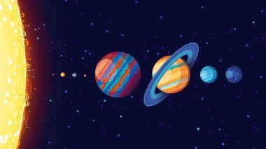 Solar system Illustration Wallpaper
