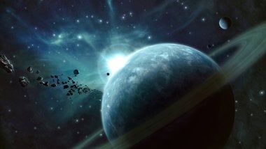 Planeta en la galaxia Fondo de pantalla
