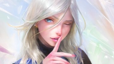 Blonde Anime girl Wallpaper