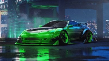 Mazda modificado verde Fondo de pantalla
