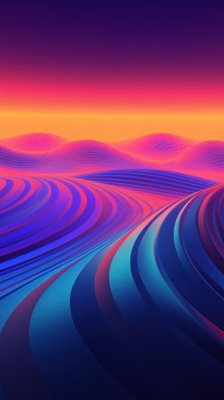 Duna Colorido Abstracto Arte digital Fondo de pantalla