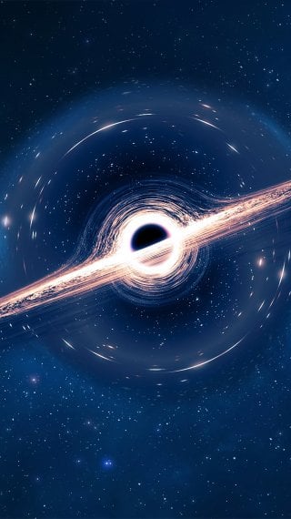 Space stars black hole Wallpaper