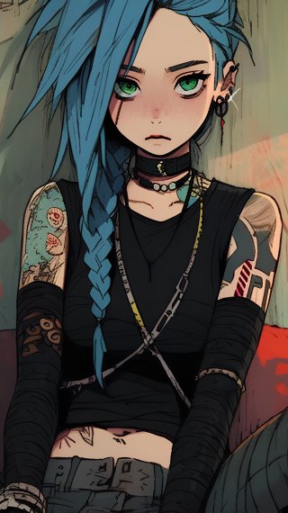 Jinx illustration League of Legends Wallpaper
