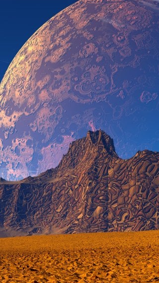 Desierto montañas planetas Fondo de pantalla