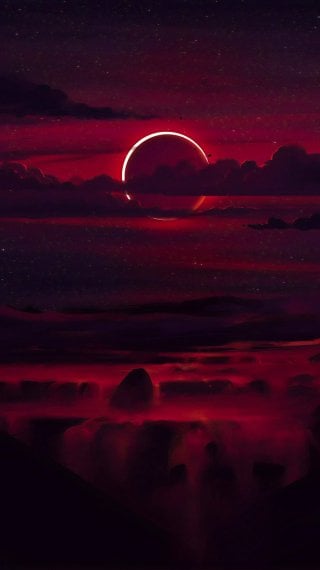 Eclipse Landscape Wallpaper
