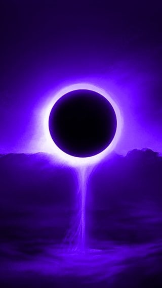 Purple fantasy eclipse Wallpaper