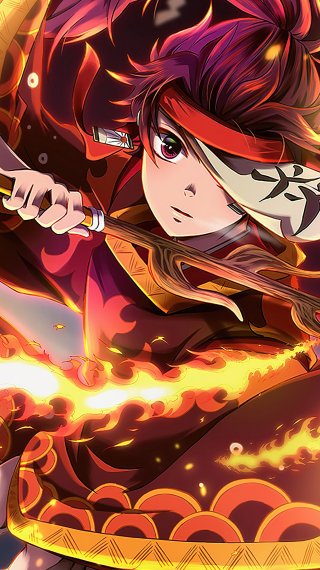 Tanjiro - Hinokami Kagura, Dance of the Fire God Wallpaper