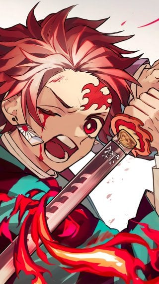 Giyu and Tanjiro from Demon Slayer Wallpaper