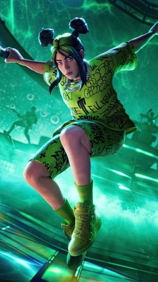 Fortnite Festival X Billie Eilish Wallpaper