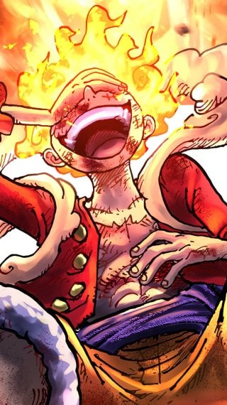Luffy Gear 5 Sun God Nika Wallpaper