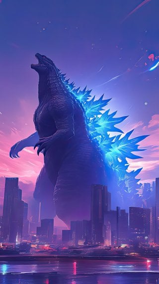 Godzilla Illustration Art Wallpaper