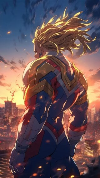 All Might from My Hero Academia Wallpaper