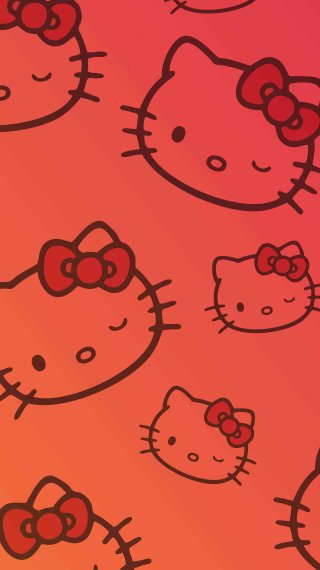 Hello Kitty Patrón de diseño Fondo de pantalla
