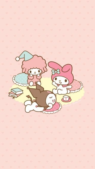 Personajes de My Melody - Hello Kitty Fondo de pantalla