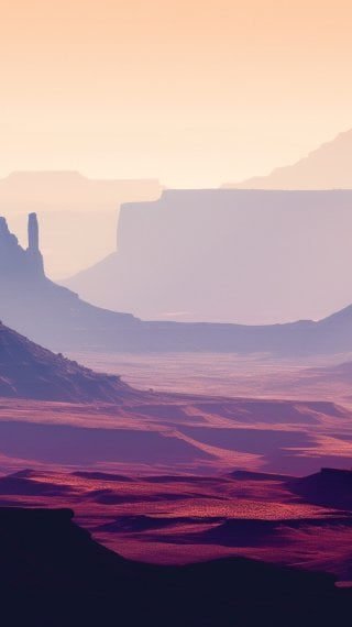 Canyon mountains in the desert Wallpaper