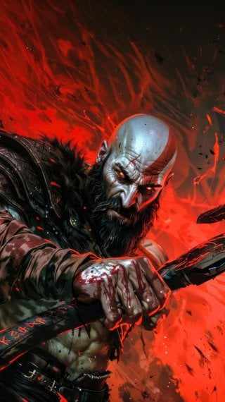 Kratos de God Of War Fondo de pantalla
