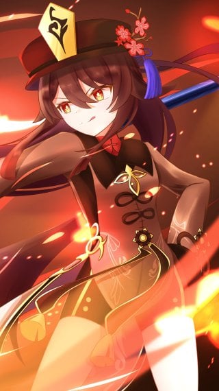 Hu Tao de Genshin Impact Fondo de pantalla