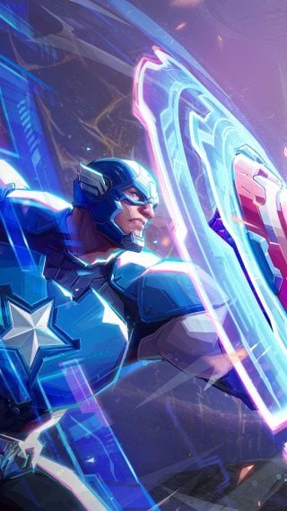 Captain America vs Winter Solider in Marvel Rivals Wallpaper