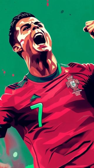 Cristiano Ronaldo con Selección de Portugal Fondo de pantalla
