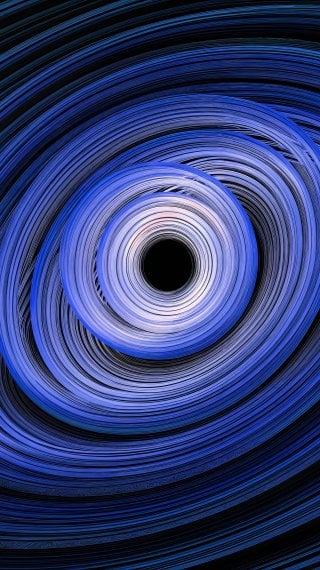 Espiral azul abstracto de luz Fondo de pantalla