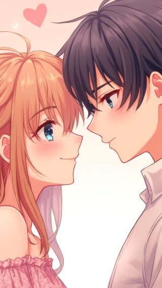 Anime couple Valentine's Day Wallpaper