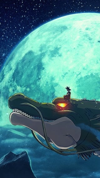 Goku y Shenron de Dragon Ball Fondo de pantalla