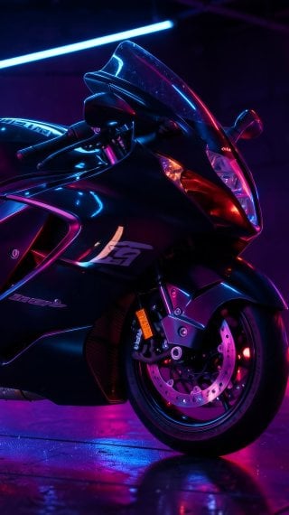 Suzuki GSX-1300R Hayabusa inspiración de Moto en Arte Digital Fondo de pantalla