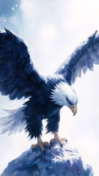 Spirit Eagle Landscape: Higher vision, clarity, and awakening Wallpaper