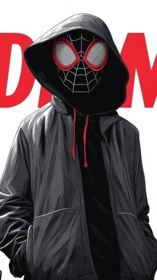 Miles Morales Spider-Man Ilustración 2D Fondo de pantalla