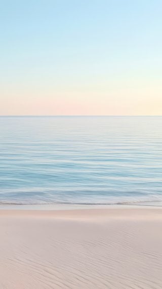 Minimalist Pastel Beach with Soft Textures Wallpaper