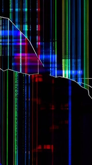 Broken Screen Glitch Wallpaper