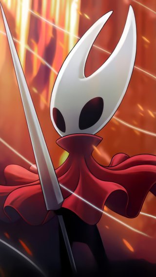The Knight y Hornet de Hollow Knight Fondo de pantalla