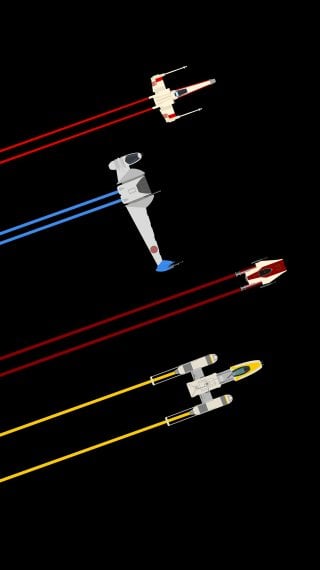 Cazas estelares de la Alianza Rebelde – Star Wars Fondo de pantalla