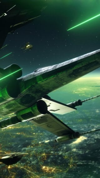 X-Wing and TIE Fighter - Star Wars Wallpaper