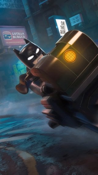 LEGO Batman en moto (Batimoto) Fondo de pantalla