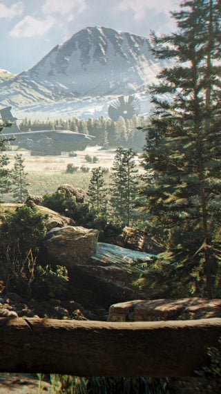 007 First Light - Cinematic Mountain Forest Wallpaper